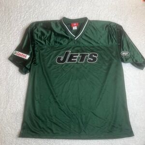 Vintage New York jets men's green jersey embroidered blank‎ nfl XL